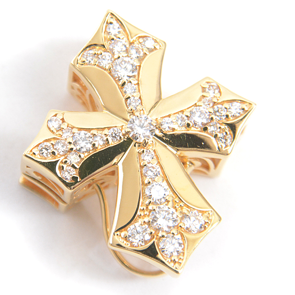 ゆきざき YUKIZAKI K18YG ノンブル NOMBRE ダブルトップ ダイヤモンド