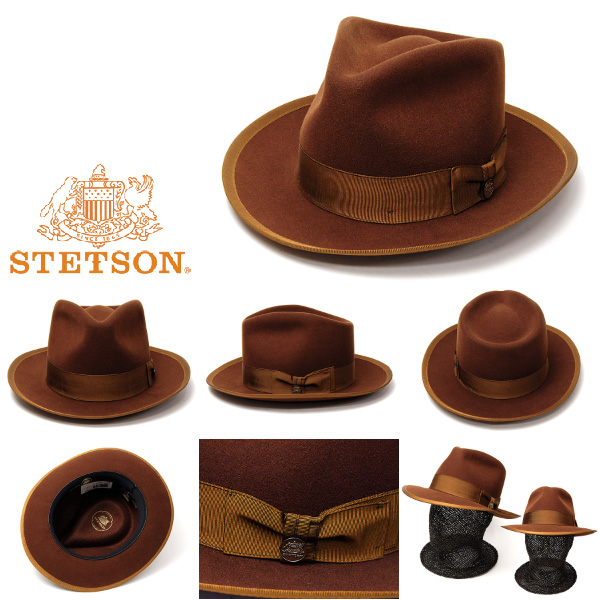 アメリカ STETSON(ステットソン) ウールフエルト中折れ帽 VINTAGE