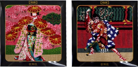 FEILER×歌舞伎「歌舞伎図柄ハンカチ」新デザイン2種がネット販売