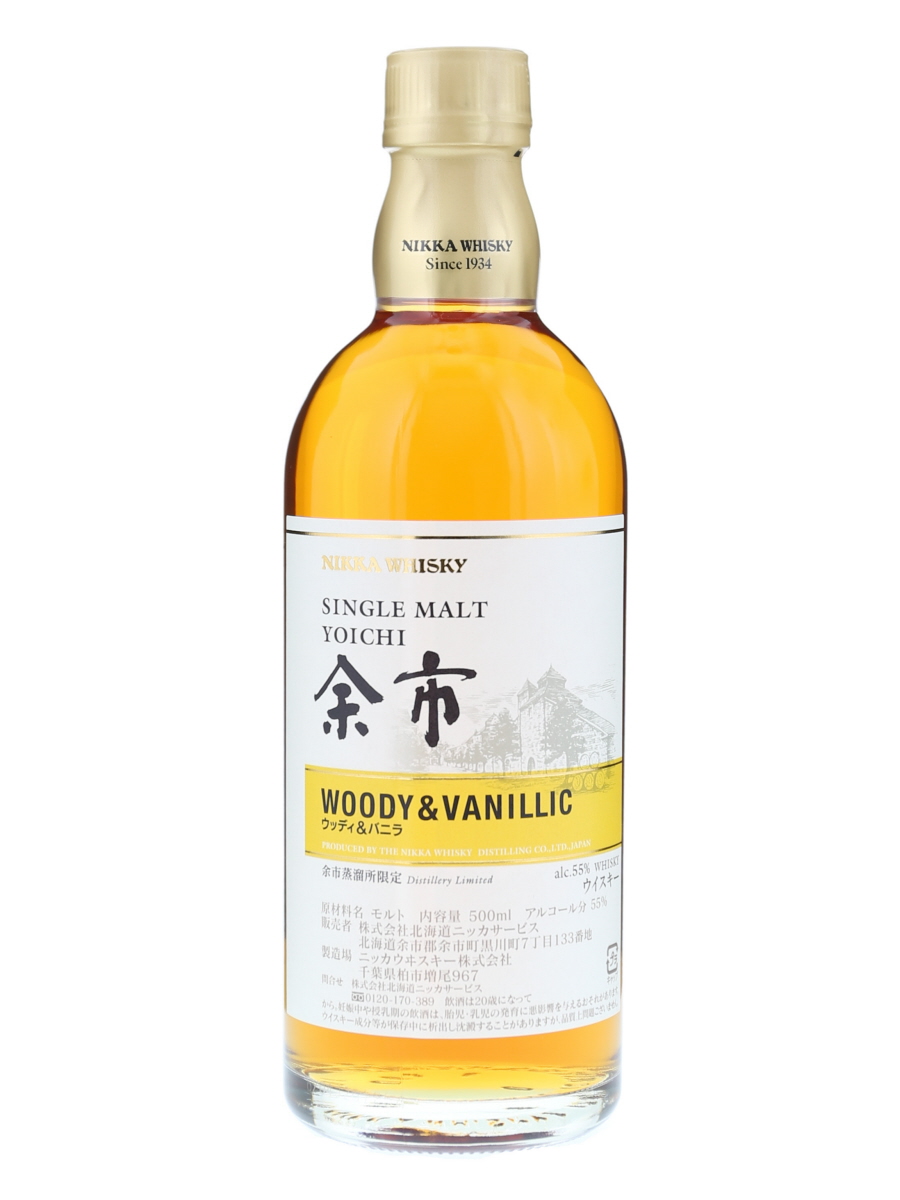 ニッカ 余市 シングルモルト ウッディ & バニラ 500ml / 55% - 歌舞伎