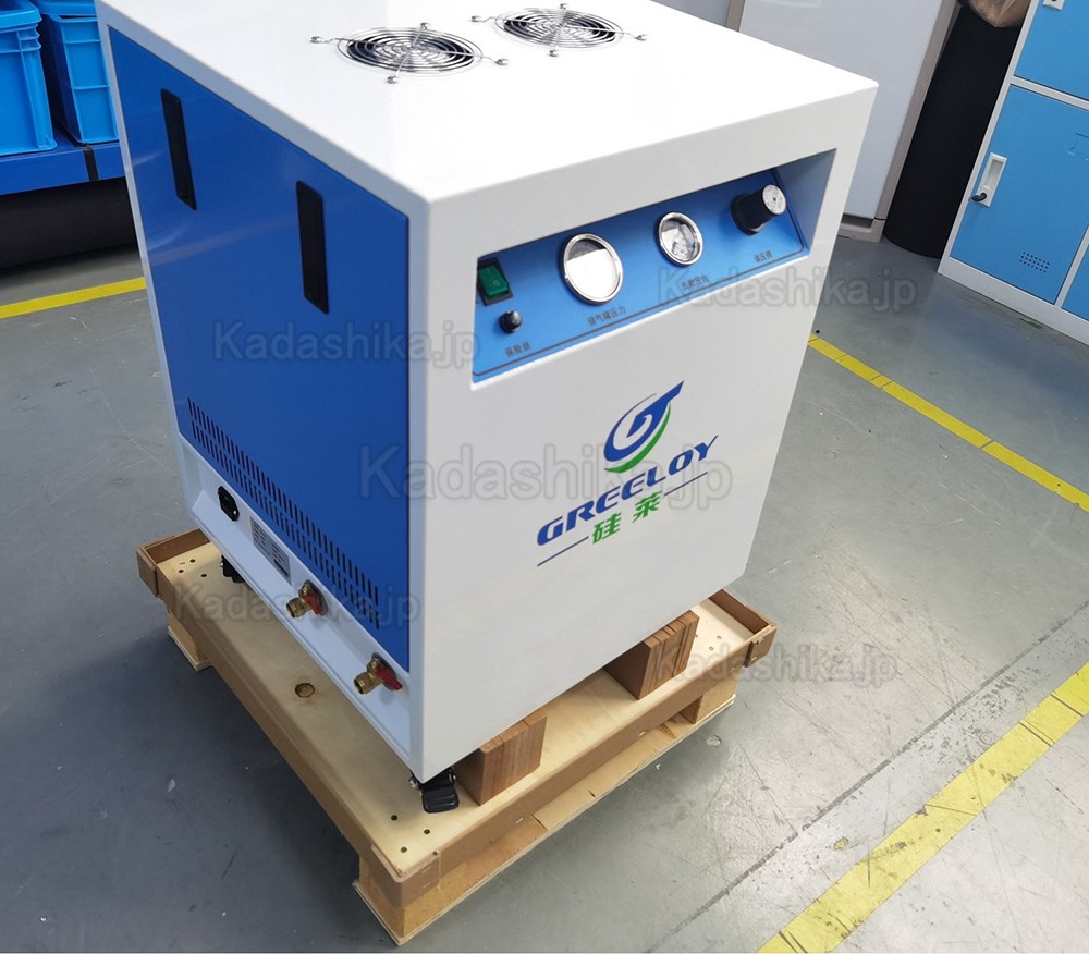 Greeloy® GA-81X 歯科 超静音コンプレッサー 1馬力 40L 消音ボックス