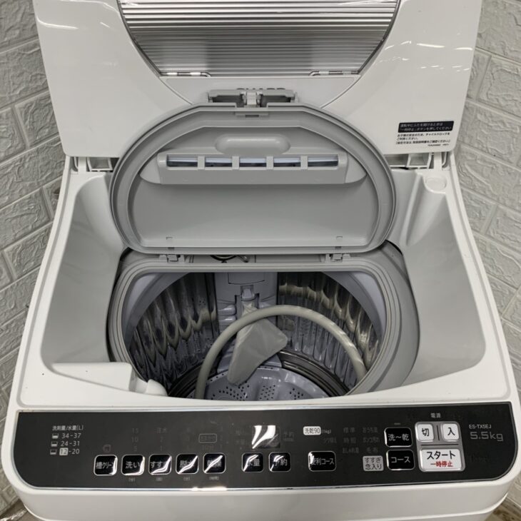 2021年製の乾燥機能付洗濯機（SHARP ES-TX5EJ-W）春日井市如意申町