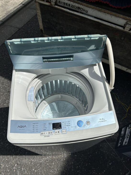 2017年製の洗濯機を無料引取！渋谷区にてAQUA（アクア）AQW-S50E
