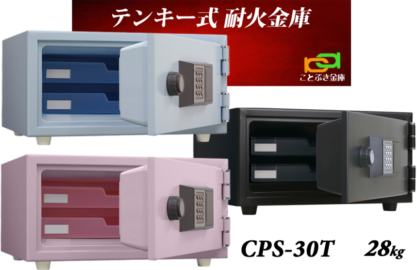 CPS-30T 日本アイエスケイ 金庫 小型 家庭用 テンキー式 耐火金庫 king