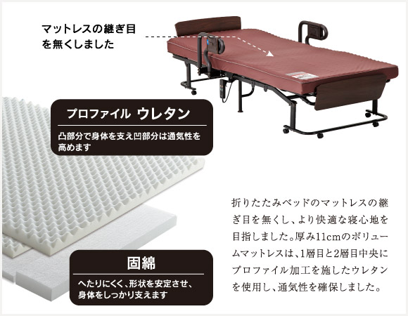 電動リクライニングベッド ATEX AX-BE835 折りたたみ くつろぐベッド