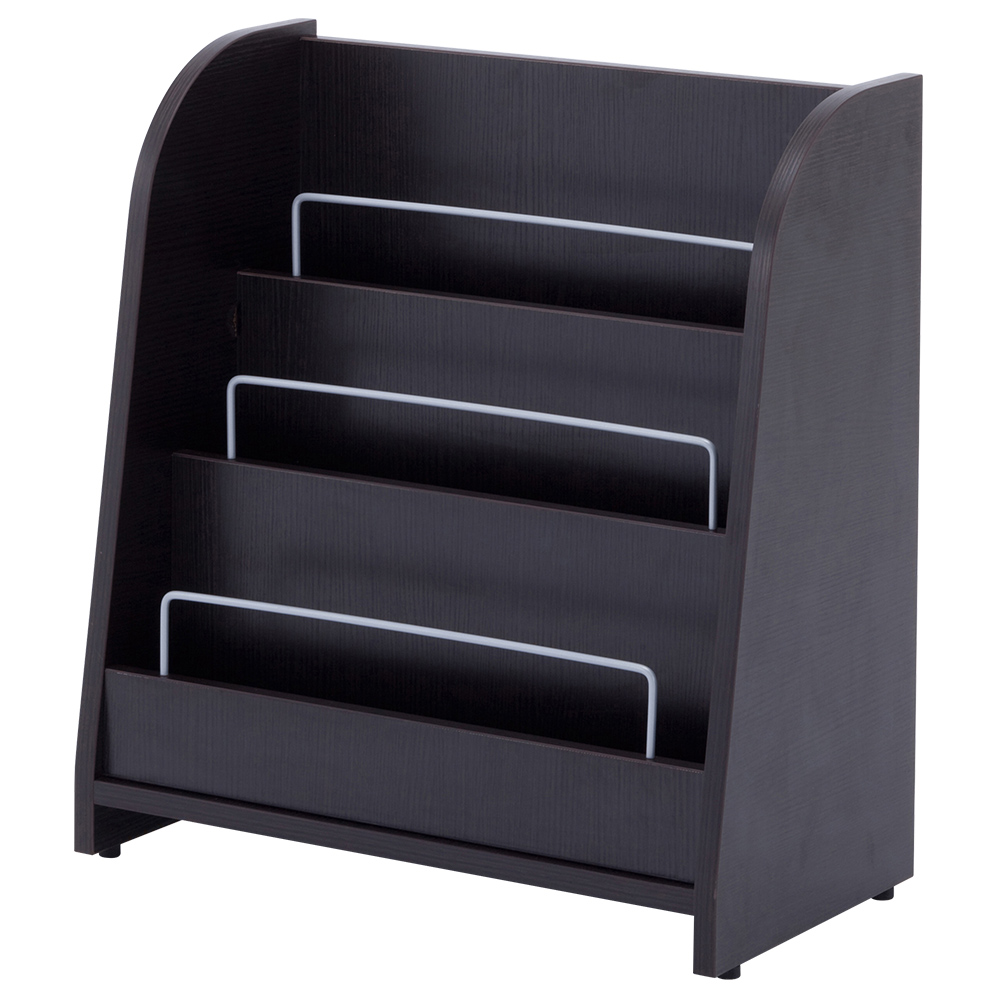 木製3段マガジンラックII ロータイプ 幅550 奥行290 高さ600 RY-MR2L