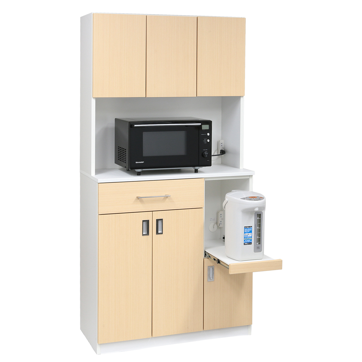 国産木製キッチンボード90 MKSシリーズ 幅900 奥行445 高さ1800 MKS