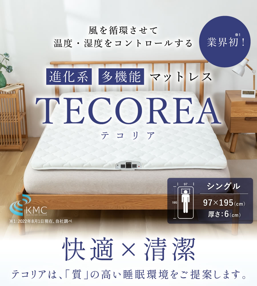 多機能マットレス TECOREA/テコリア シングル97×195cm(cm) 厚さ：6cm