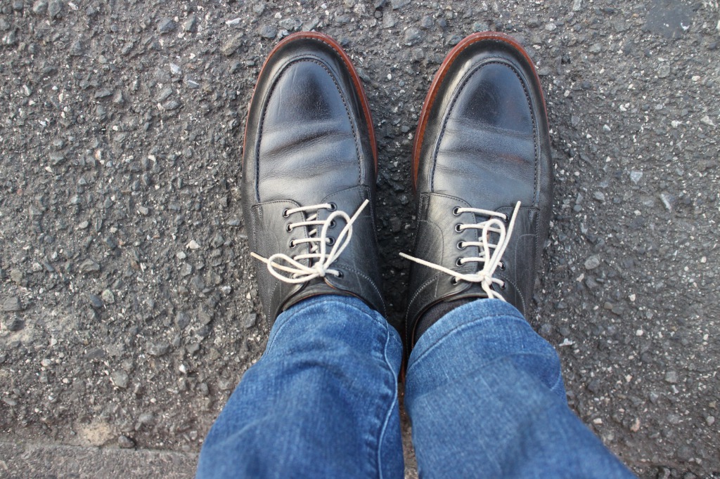 スコッチグレイン 栃木レザー F1169 外羽根Uチップ ブラック | ゴミ