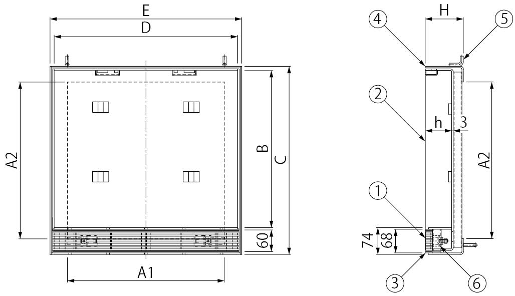 BKISSW S=60 | ボーダースリット | カネソウ株式会社 建設用金属製品の