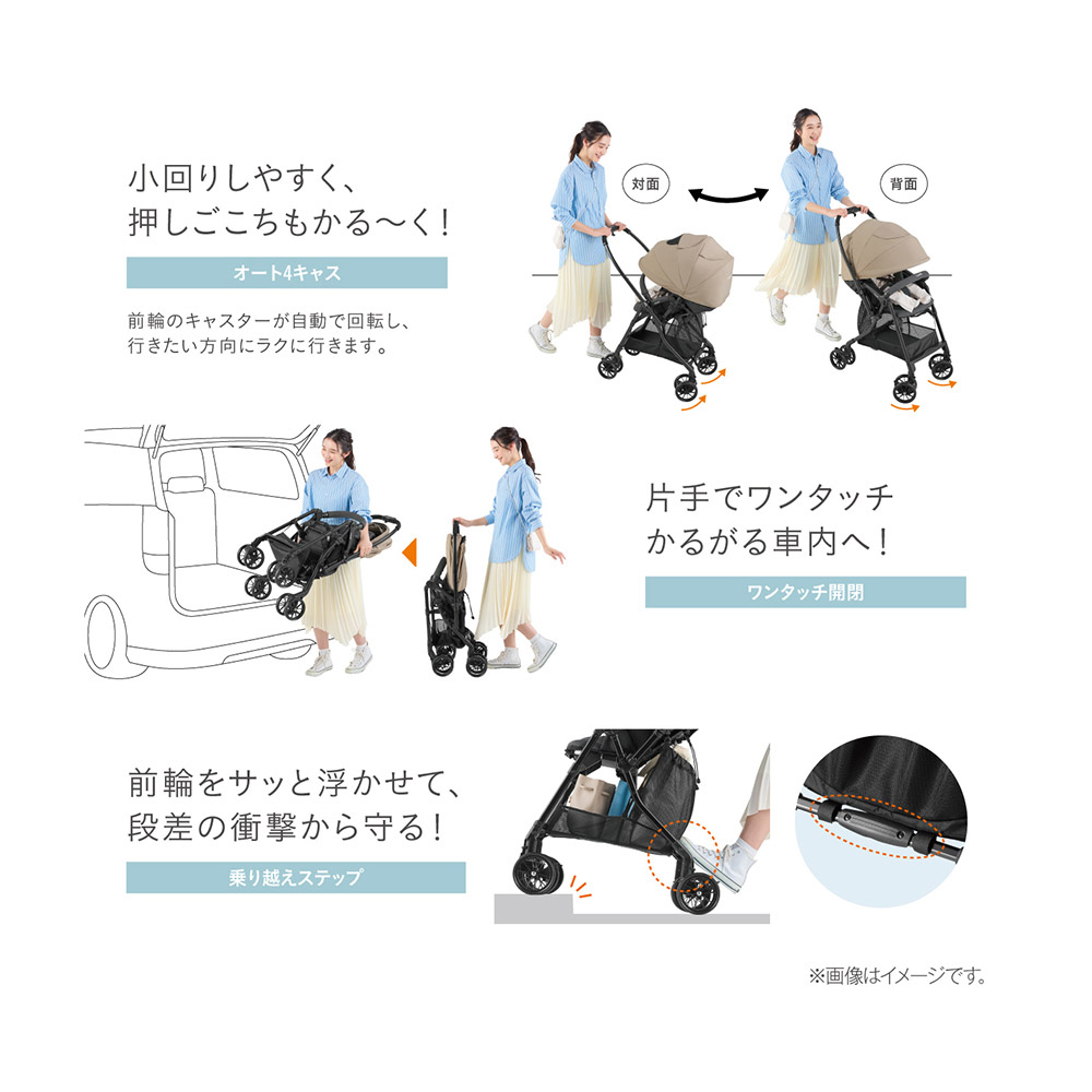 Combi コンビ スゴカル 4キャス エッグショック | ベビーカー レンタル