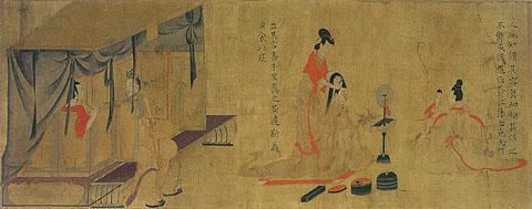 大英博物館蔵 伝顧[心豈]之筆 「女史箴図」模写 | 京都市立芸術大学