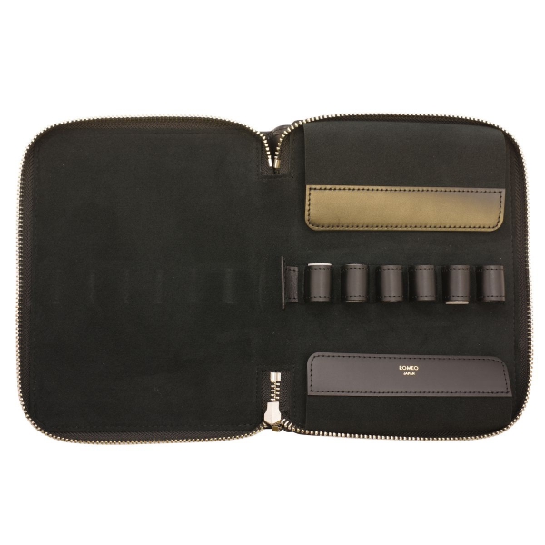 ROMEO/ロメオ クロコ型押し コレクション ペンケース 6本用 : 文房具と