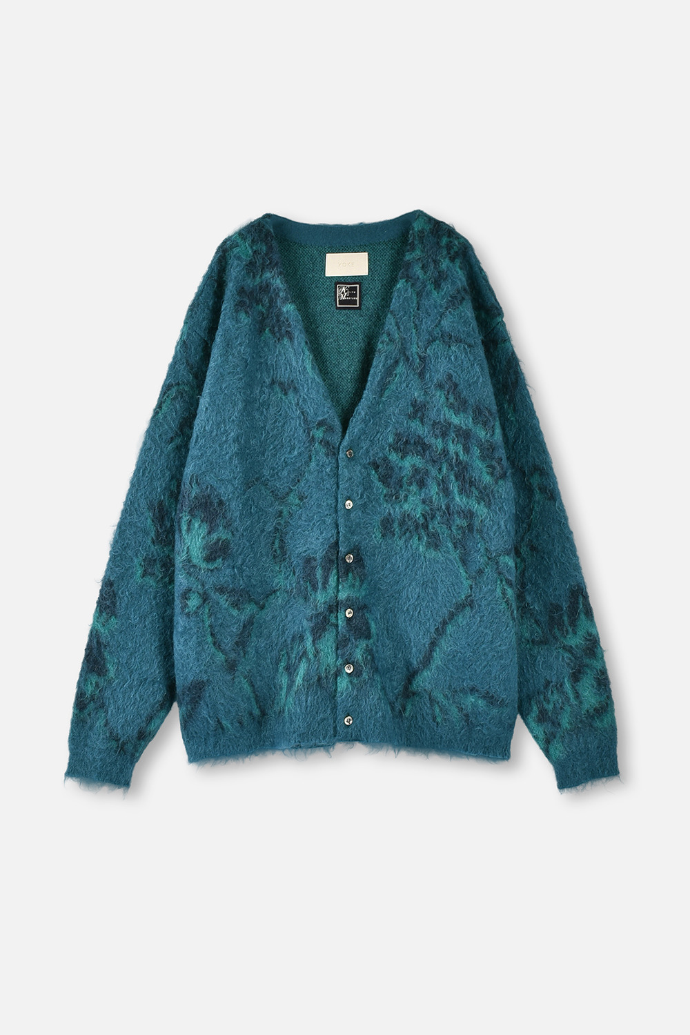 YOKE】Collaboration KID MOHAIR WOOL JACQUARD カーディガン