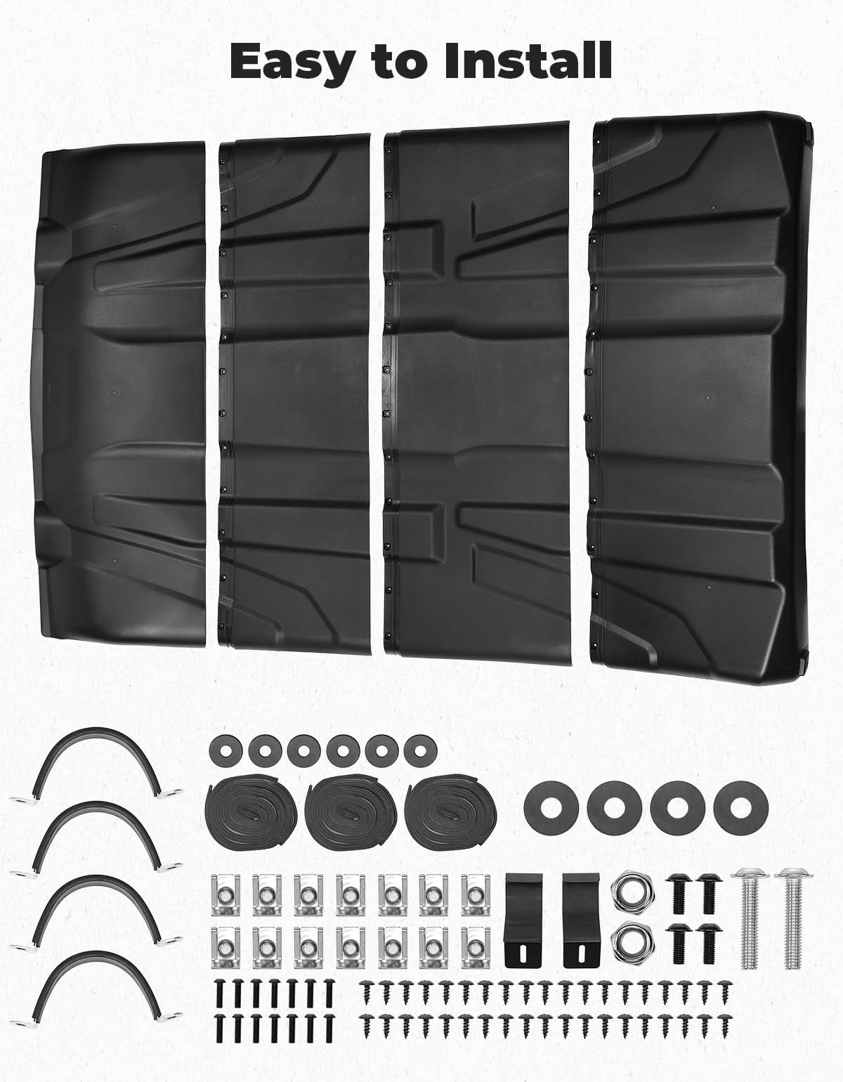 4 Pieces Sport Hard Roof Top for Can-Am Defender Max – Kemimoto