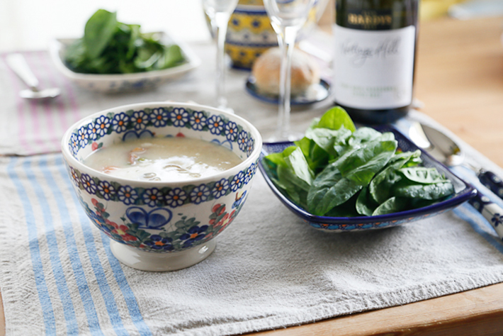 カフェオレボウル・ポーリッシュポタリー(ポーランド食器)