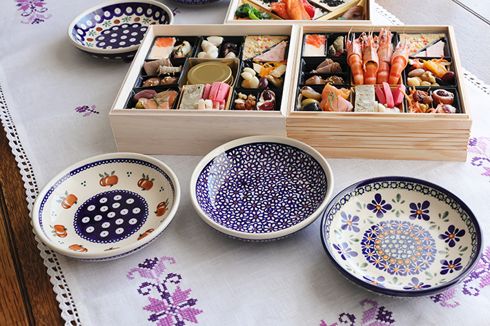 銘々皿・ポーリッシュポタリー(ポーランド食器)