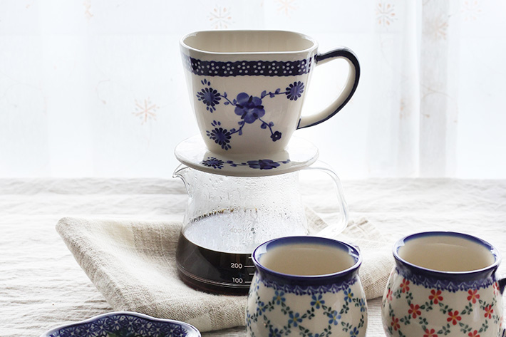 コーヒードリッパー ポーリッシュポタリー(ポーランド食器)