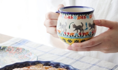 WIZA社の牛の使い方 ケルセン- 愛らしい陶器ポーリッシュポタリー