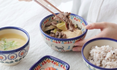 カトラリースタンド・ポーリッシュ・ポタリー（ポーランド食器）