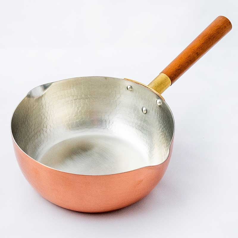 工房アイザワ 純銅鎚目行平鍋16cm｜キッチンパラダイス