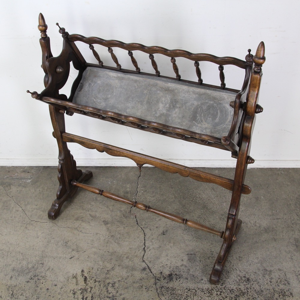 フランス アンティーク 20世紀初頭 オーク スウィング ベビー