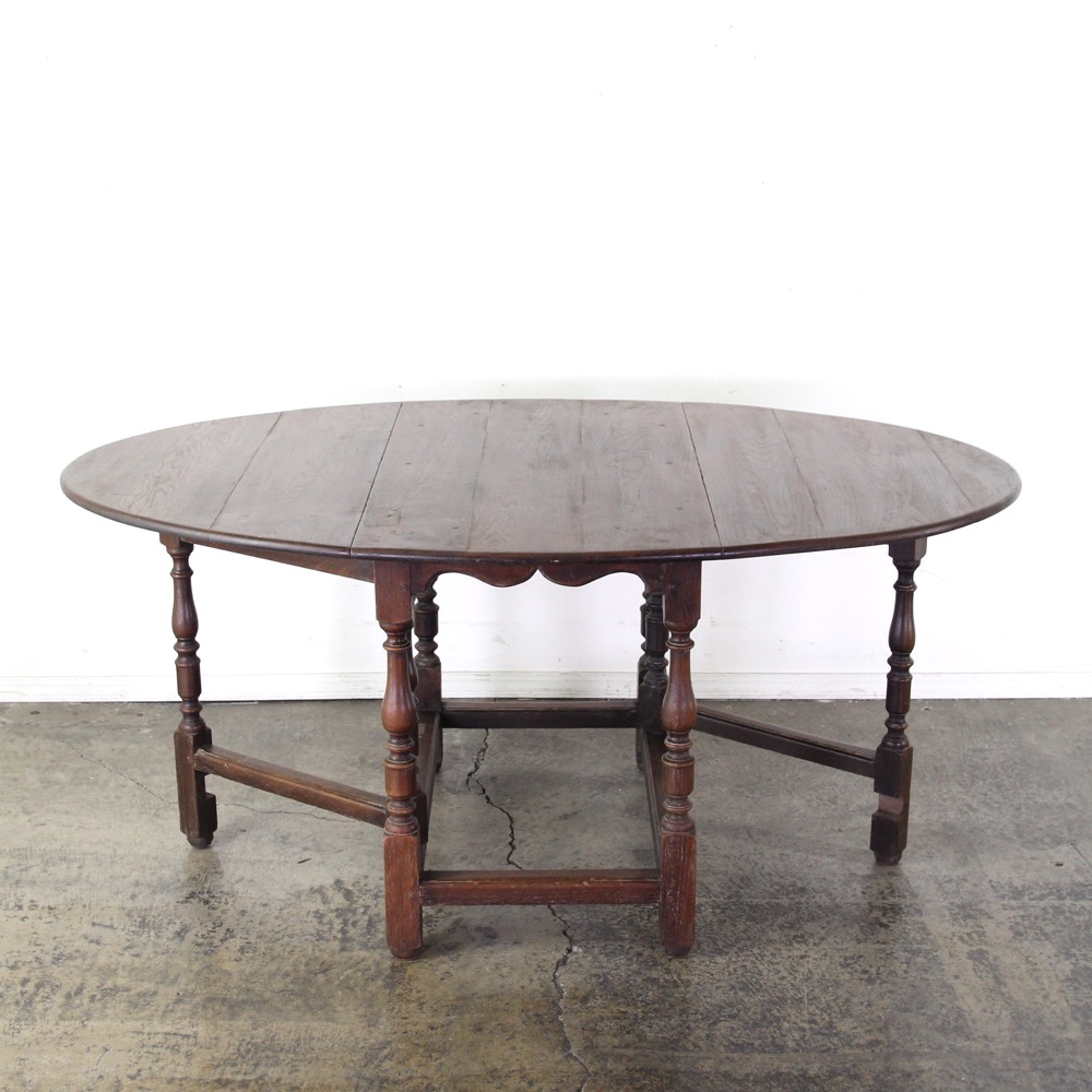 イギリス アンティーク オーク ゲートレッグテーブル | キヤアンティークス