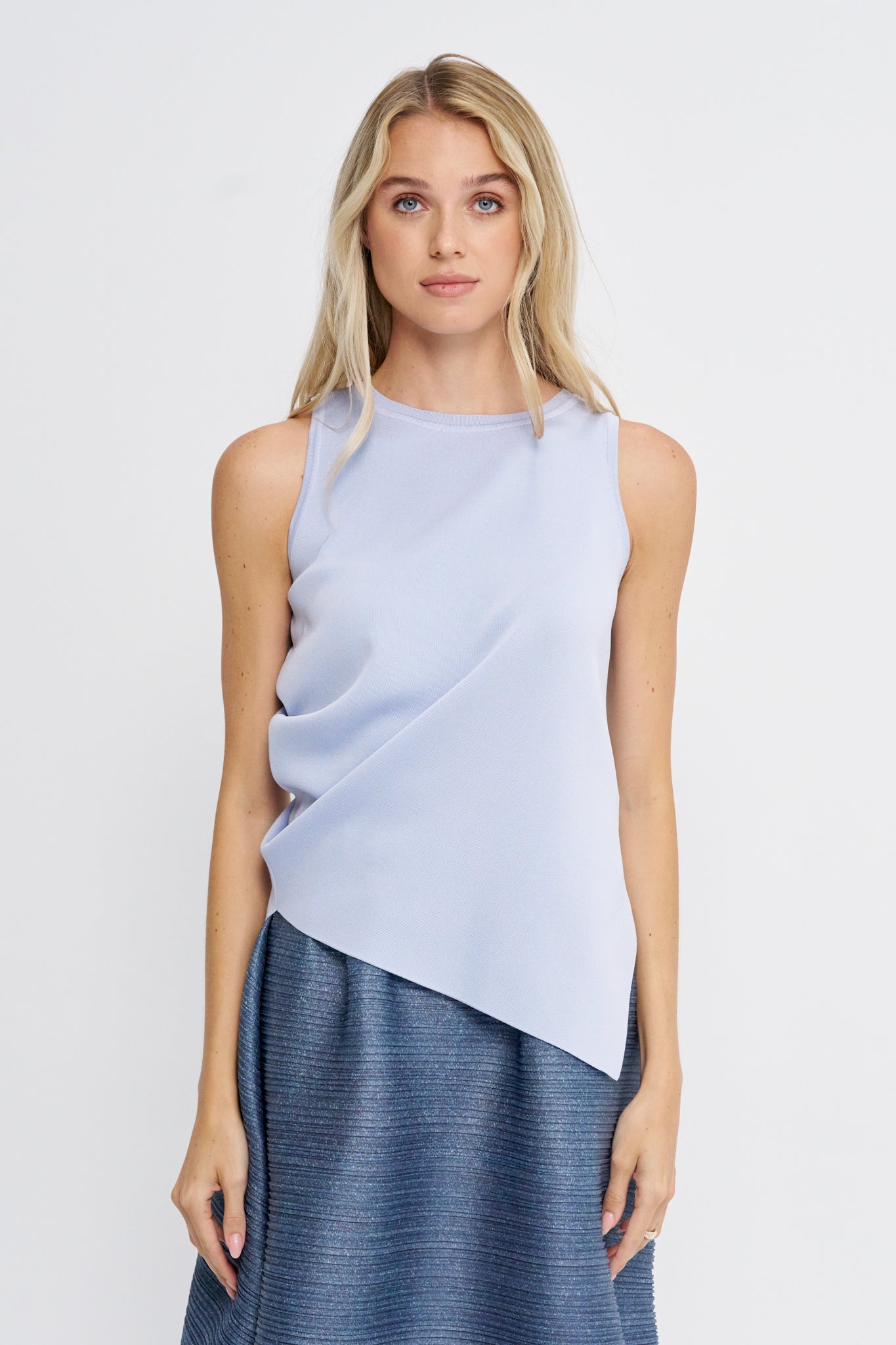 Issey Miyake Luster Drape Knit, Nigella Blue – Kick Pleat