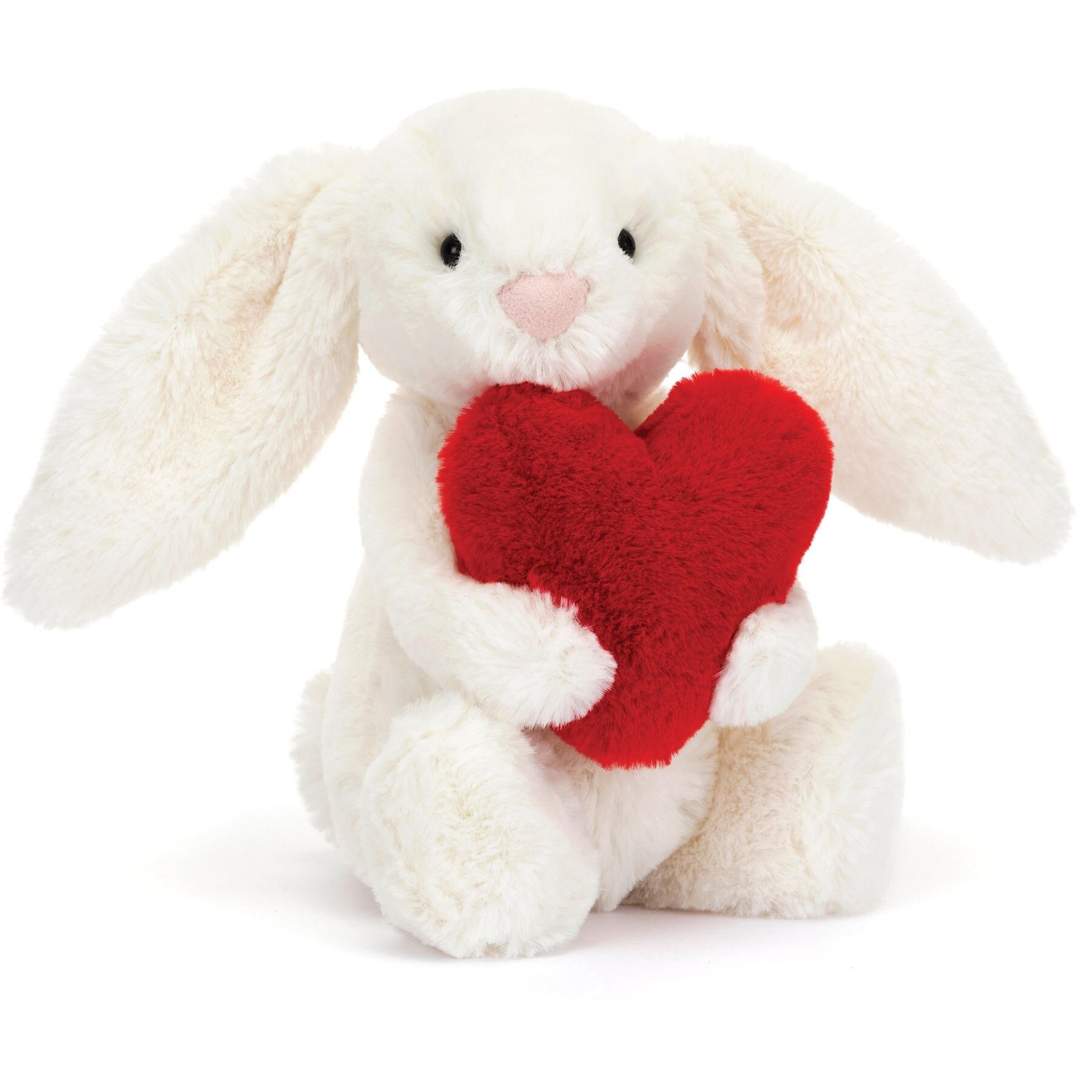 Jellycat Bashful Red Love Heart Bunny - Little - PLAY-Soft Toys