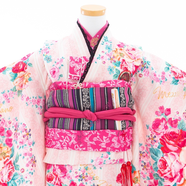 七五三 着物 レンタル 7歳 四つ身セット 320086 Mezzo Piano