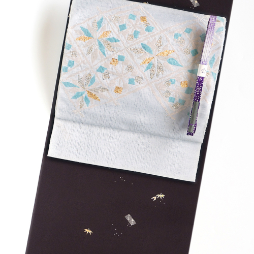 まこと織物：九寸名古屋帯/引き箔：よろけ織 – 創作着物と帯の専門店