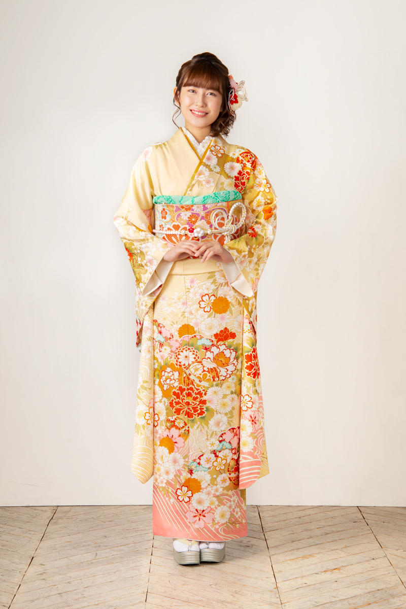 MK-1008】流水花柄文様 | 日本最大級の着物・振袖ネットワークの