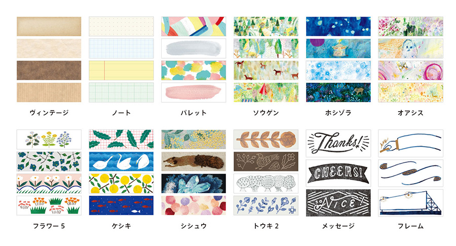 KITTA(キッタ)」を収納できる 「KITTA FILE(キッタファイル)」とテープ