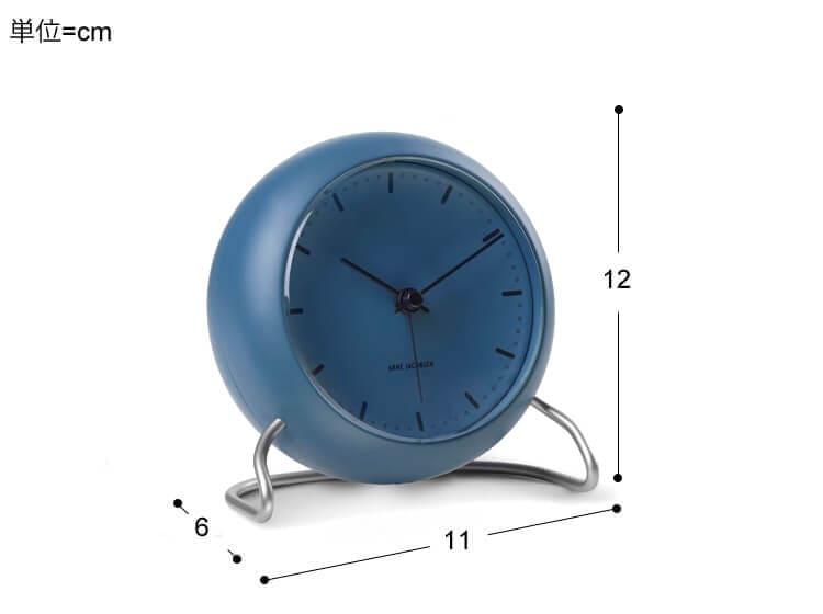 アルネ・ヤコブセン テーブルクロック CITY HALL（シティーホール