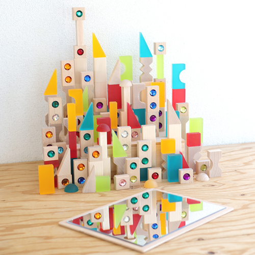 Dusymaデュシマ社 ファンタジー積木：ウールレンガ積み木の補充に