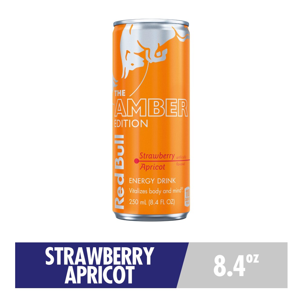 Red Bull Amber Edition Strawberry Apricot Energy Drink, 8.4 fl oz