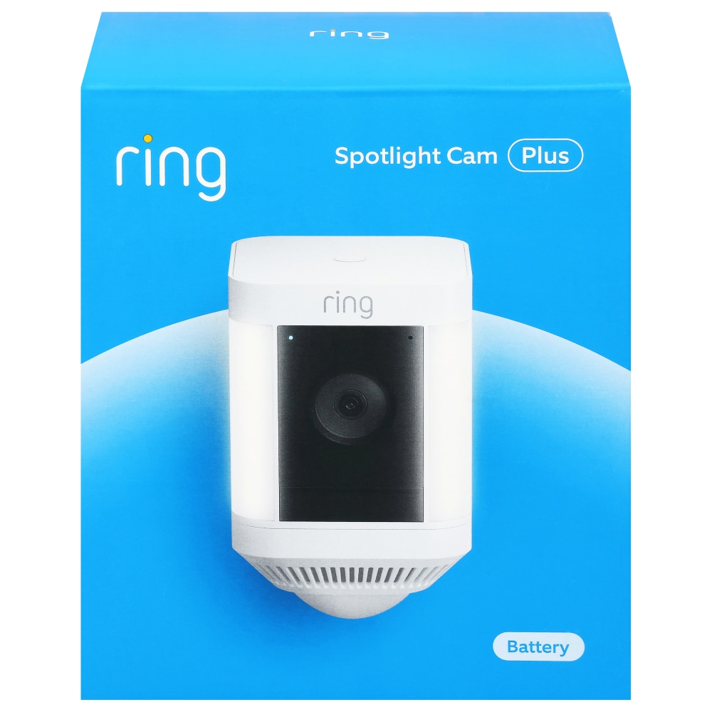 Ring Spotlight Cam Plus Home Security Camera - White, 1 ct