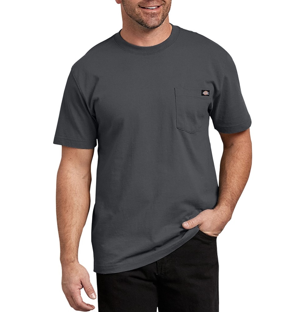 Dickies Men's Heavyweight Short Sleeve T-Shirt - Charcoal, XL