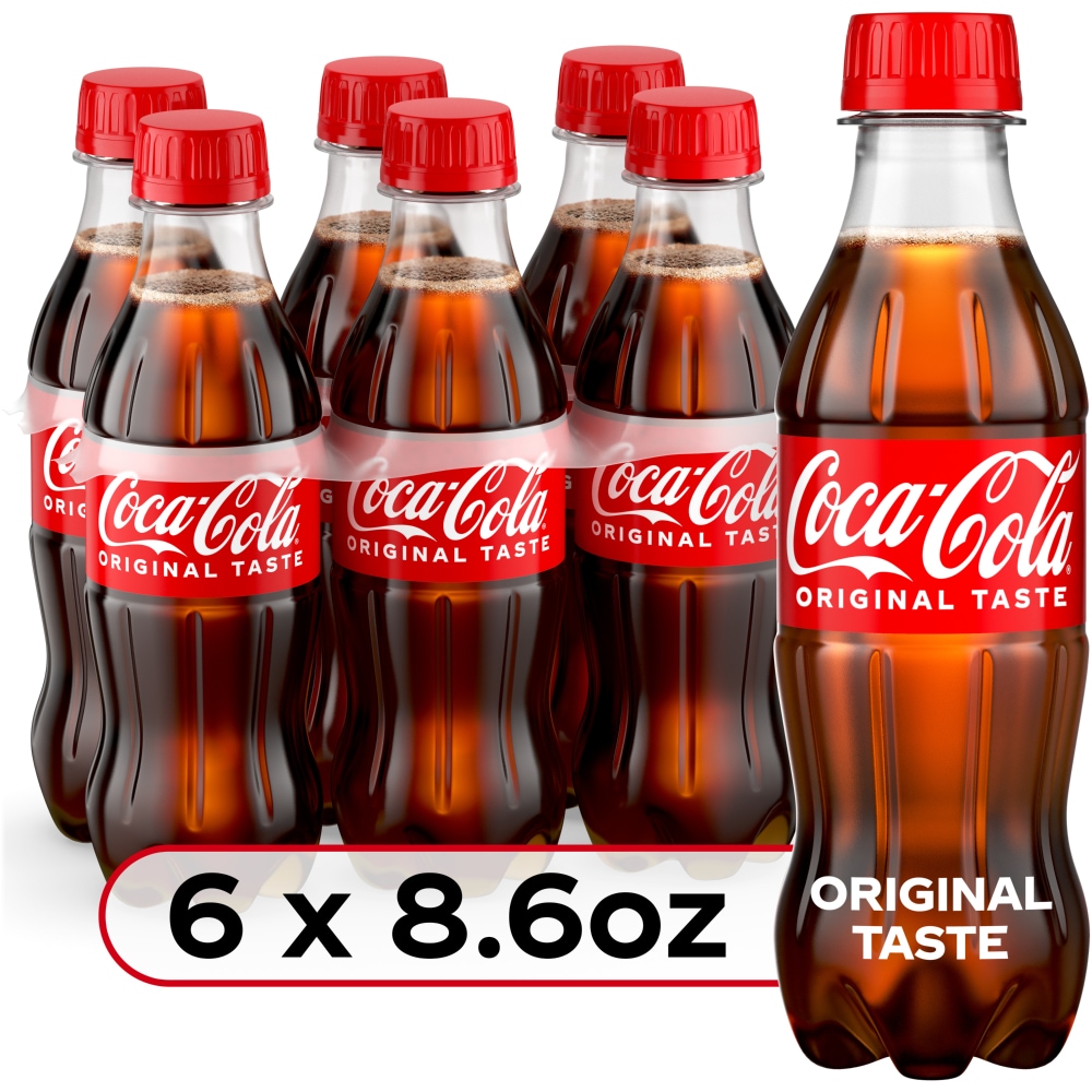 Coca-Cola Classic Soda Bottles, 6 pk / 8.6 fl oz - Kroger