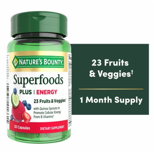 Nature's Bounty Superfoods Plus Energy, 23 Fruits & Veggies