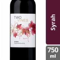 Two Vines Syrah Washington Red Wine, 750 mL - Fred Meyer