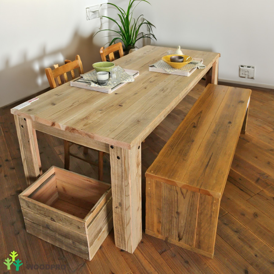 OLD ASHIBA（足場板古材）Aタイプテーブル ダイニングテーブル 什器