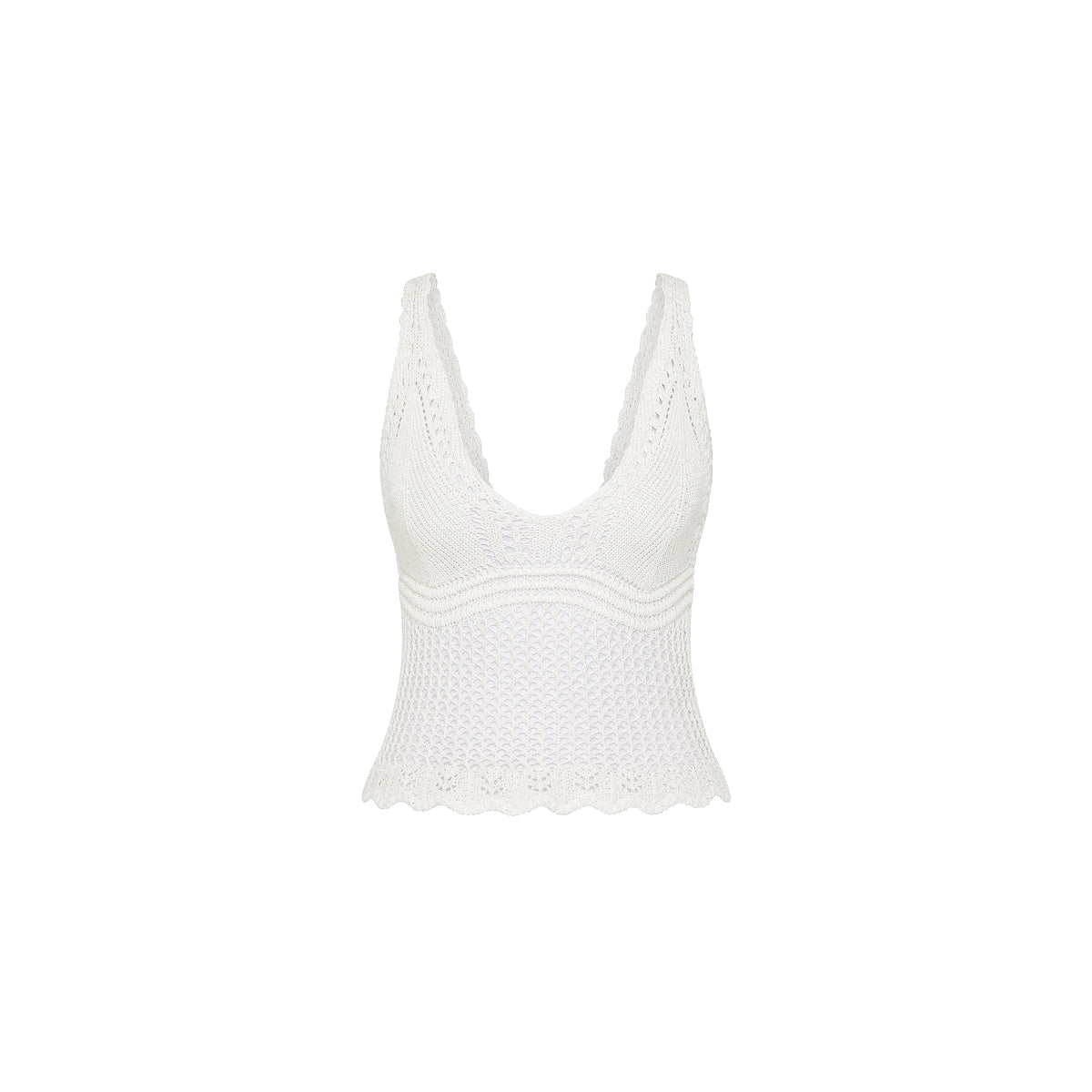 Crochet Knit Cami - Ivory –Kulani Kinis
