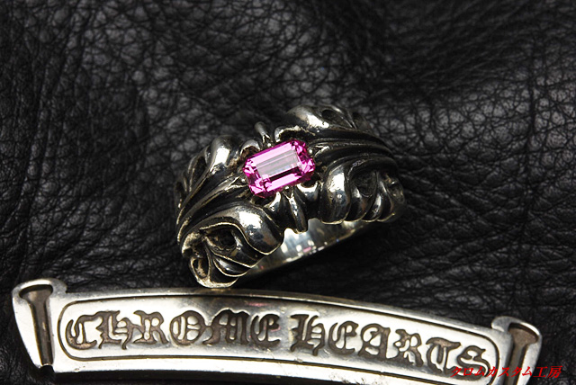 クロムハーツ ナローVバンドリングCHクロス ダイヤカスタム ｜ クロム