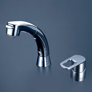 シングル洗髪シャワー（eレバー）：FSL121DET｜洗面用水栓：台付洗髪