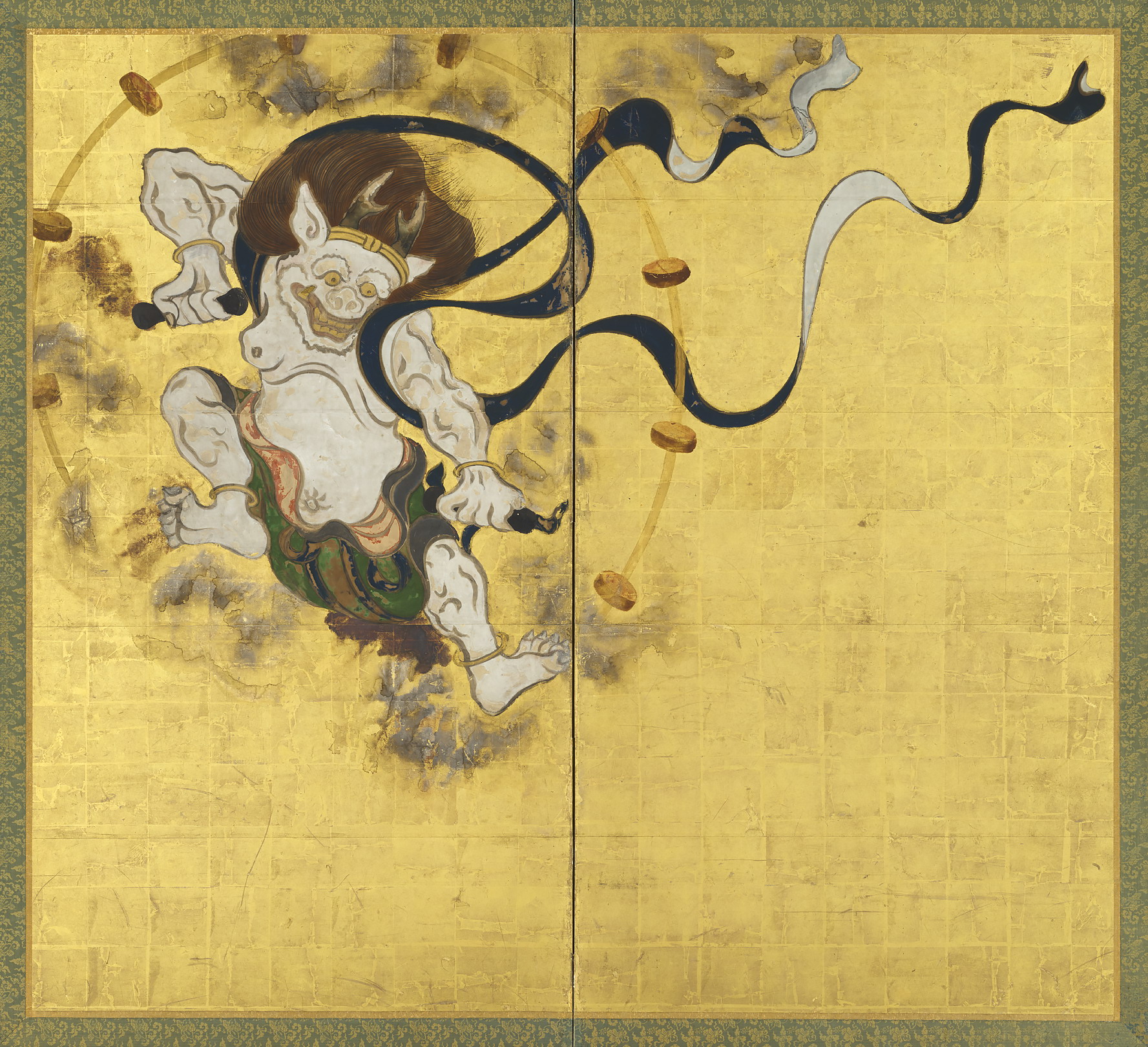 風神雷神図屏風 - 名品紹介 - 京都国立博物館