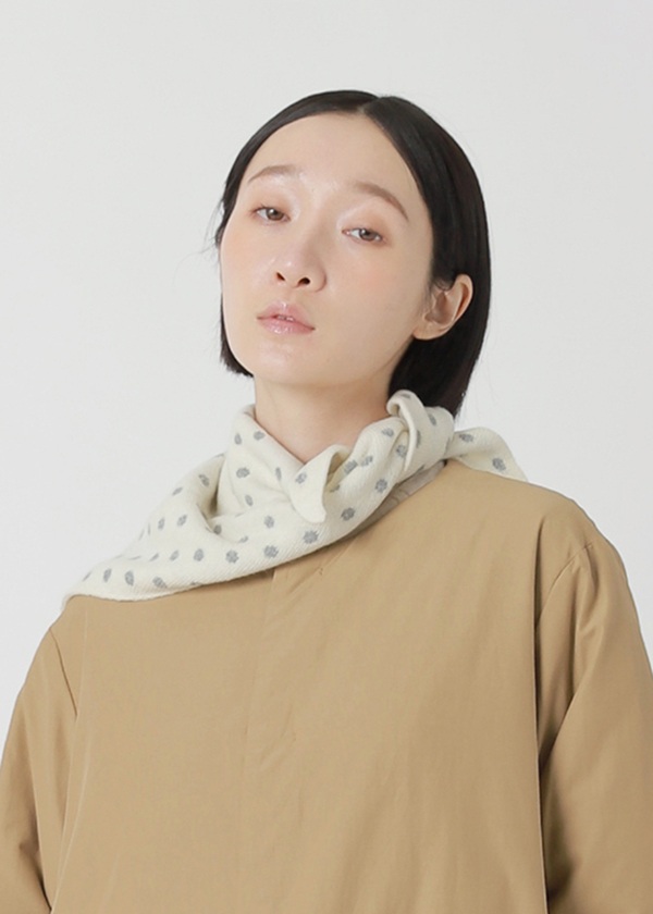 Plantation / S ドットサンカクマフラー / ストール(- navy(13)): SALE