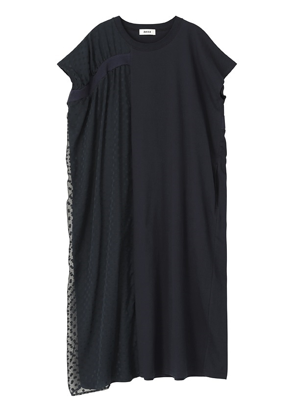 ZUCCa / S オパールドットジャージィー / ワンピース(M navy(13