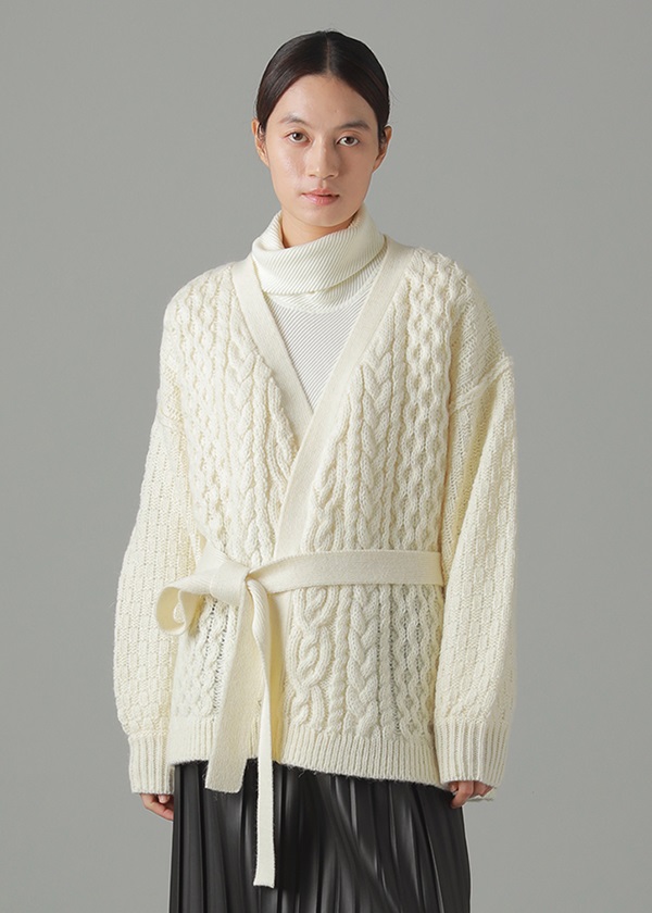 ZUCCa / (O) アランニット / カーディガン(M off white(02)): SALE| A