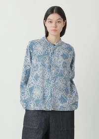Plantation / S ドットフラワーJQ / シャツ(M blue(12)): SALE| A-net
